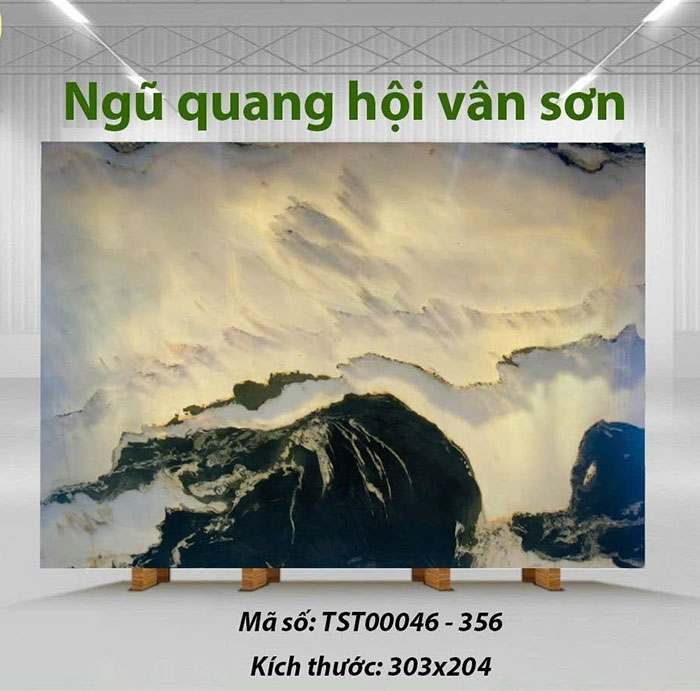 Tranh đá sơn thủy xuyên sáng TDST-GMC06