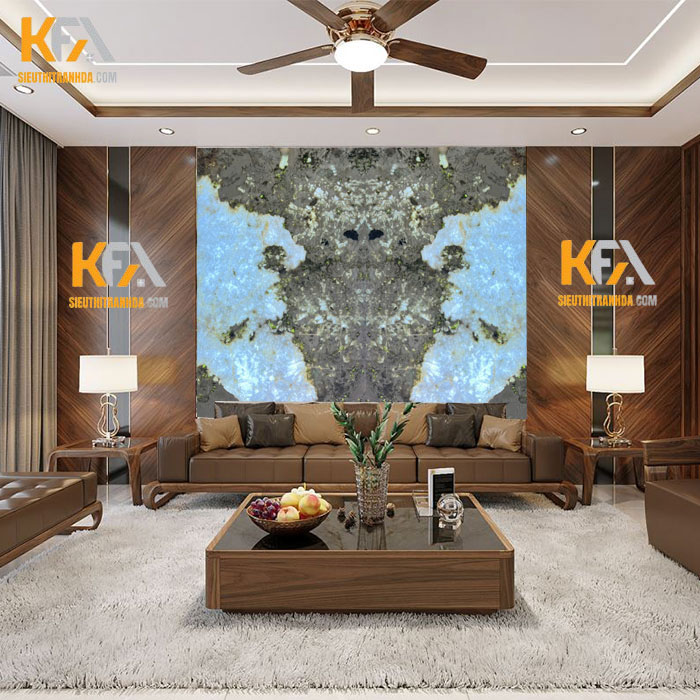 Tranh đá đối xứng xuyên sáng TDDX-TC011