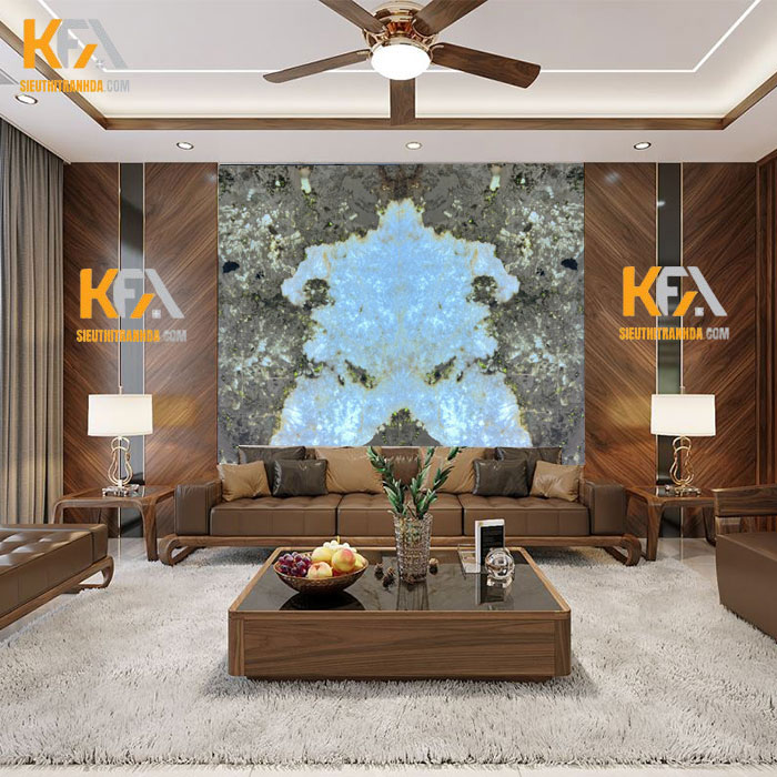 Tranh đá đối xứng xuyên sáng TDDX-TC011