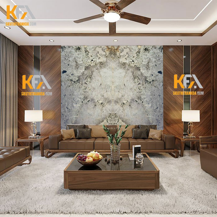 Tranh đá đối xứng xuyên sáng TDDX-TC011