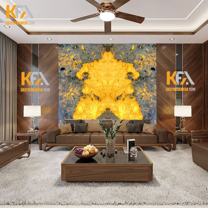Tranh đá đối xứng xuyên sáng TDDX-TC011