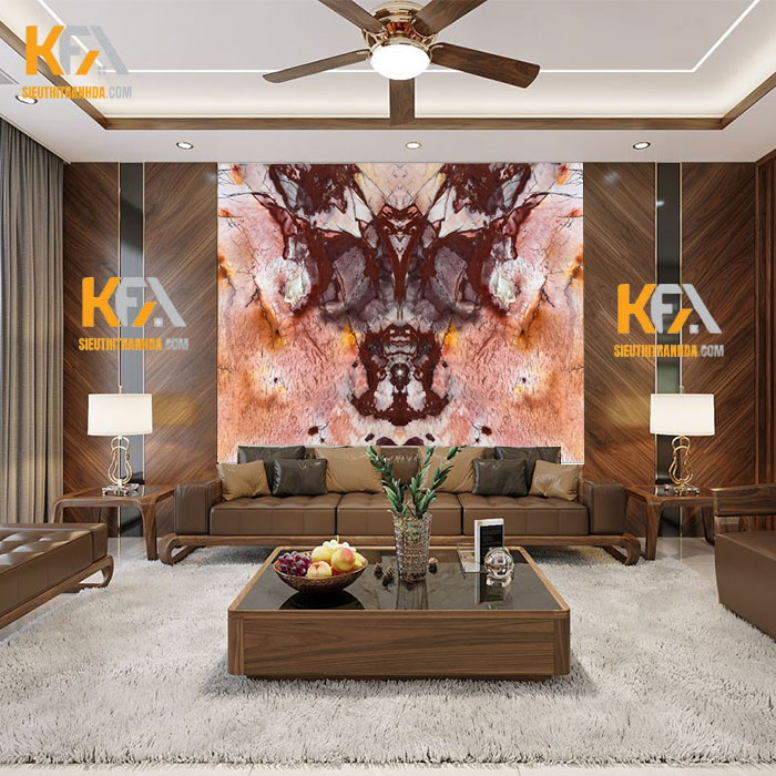 Tranh đá thạch anh đối xứng TDTA-F01