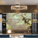 Tranh đá Alpinus xuyên sáng tự nhiên TC-001