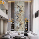 Tranh đá thông tầng Alpinus xuyên sáng TC_006