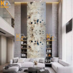 Tranh đá thông tầng xuyên sáng TC_004 | ghép 2 tấm