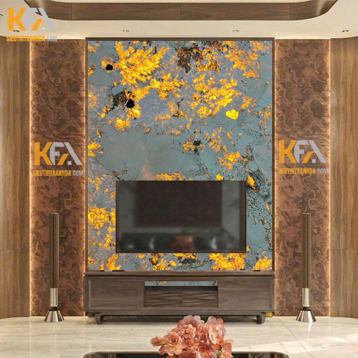 Tranh đá xuyên sáng ốp vách Tivi TC-004 | Dáng đứng