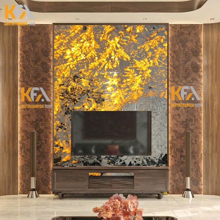 Tranh đá xuyên sáng ốp vách Tivi TC-005 | Dáng đứng